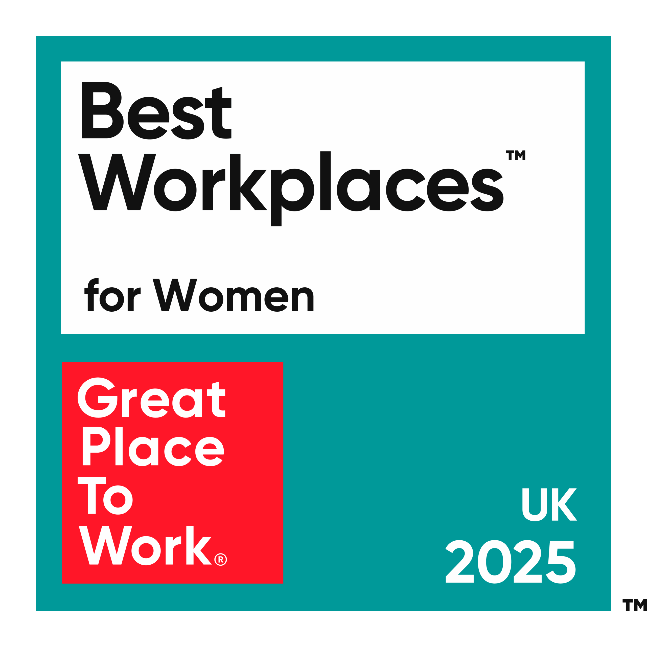 Great Place to Work - Best Workplaces for Women 2025 badge
